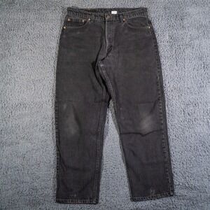 VTG Levis Jeans Mens 36x30 Black 550 Relaxed Fit 1997 Retro Denim Made in USA